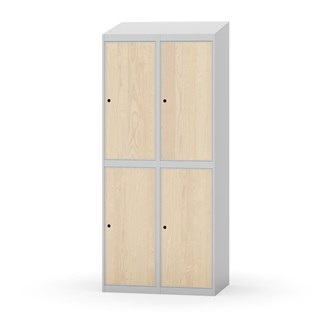 Garderobeskap Novis skrått tak 2:2 B80