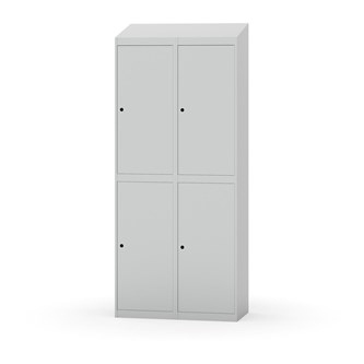 Garderobeskap Novis skrått tak 2:2 B80