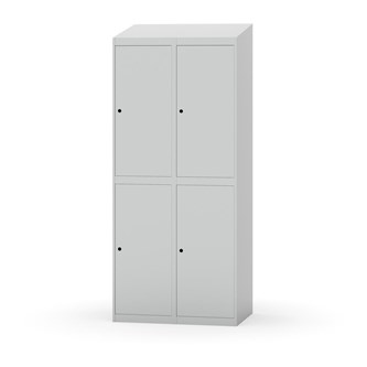 Garderobeskap Novis skrått tak 2:2 B80