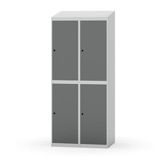 Garderobeskap Novis skrått tak 2:2 B80