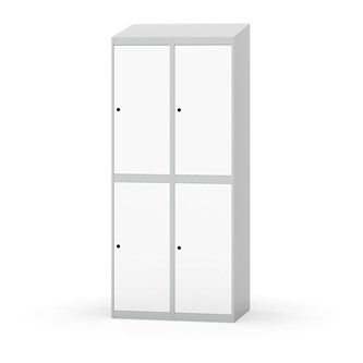 Garderobeskap Novis skrått tak 2:2 B80