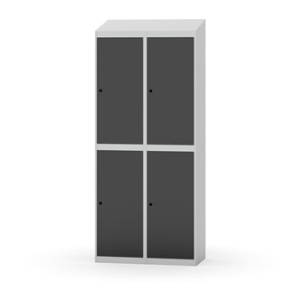 Garderobeskap Novis skrått tak 2:2 B80