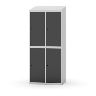 Garderobeskap Novis skrått tak 2:2 B80