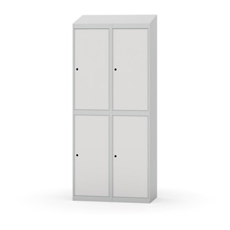 Garderobeskap Novis skrått tak 2:2 B80