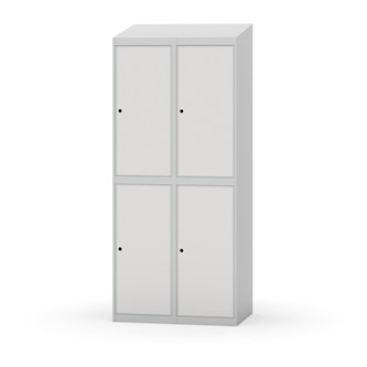 Garderobeskap Novis skrått tak 2:2 B80