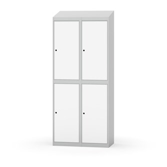 Garderobeskap Novis skrått tak 2:2 B80