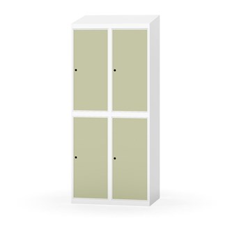 Garderobeskap Novis skrått tak 2:2 B80