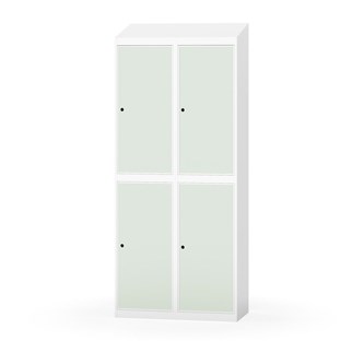 Garderobeskap Novis skrått tak 2:2 B80