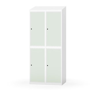 Garderobeskap Novis skrått tak 2:2 B80