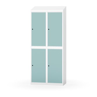 Garderobeskap Novis skrått tak 2:2 B80