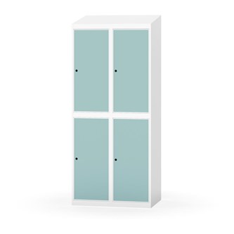 Garderobeskap Novis skrått tak 2:2 B80