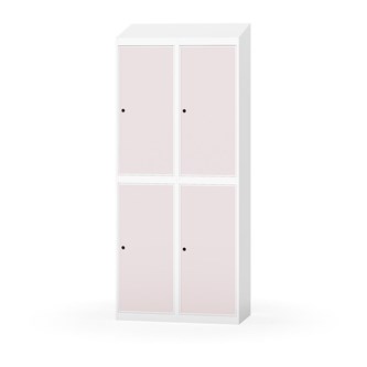 Garderobeskap Novis skrått tak 2:2 B80