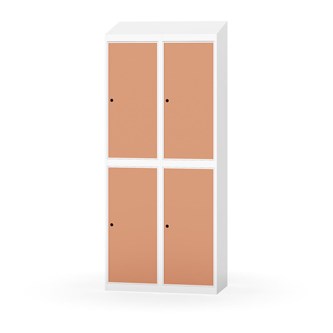 Garderobeskap Novis skrått tak 2:2 B80