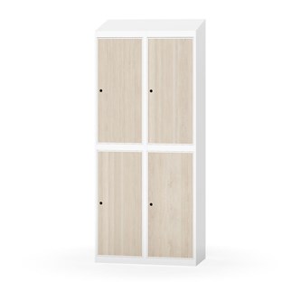 Garderobeskap Novis skrått tak 2:2 B80