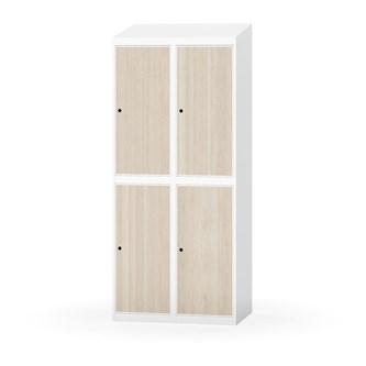 Garderobeskap Novis skrått tak 2:2 B80