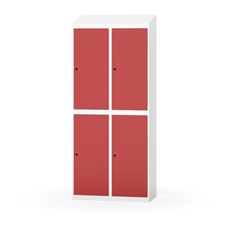 Garderobeskap Novis skrått tak 2:2 B80