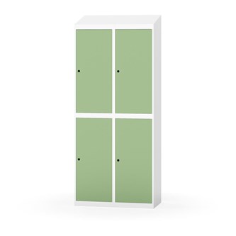 Garderobeskap Novis skrått tak 2:2 B80