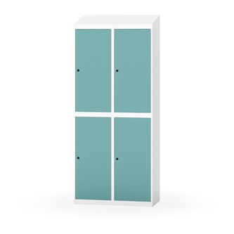 Garderobeskap Novis skrått tak 2:2 B80