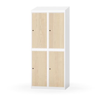 Garderobeskap Novis skrått tak 2:2 B80