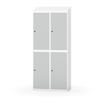 Garderobeskap Novis skrått tak 2:2 B80