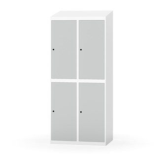 Garderobeskap Novis skrått tak 2:2 B80