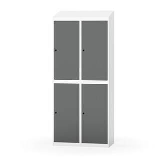 Garderobeskap Novis skrått tak 2:2 B80