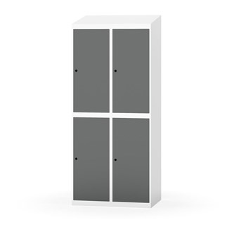 Garderobeskap Novis skrått tak 2:2 B80