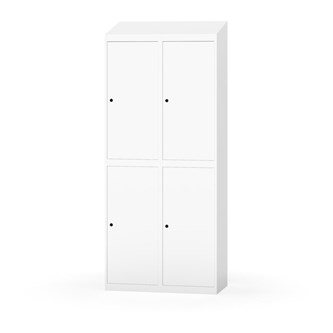 Garderobeskap Novis skrått tak 2:2 B80