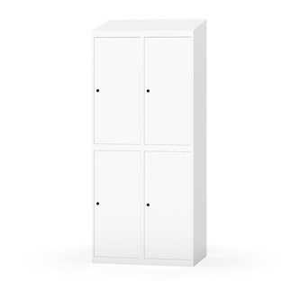 Garderobeskap Novis skrått tak 2:2 B80