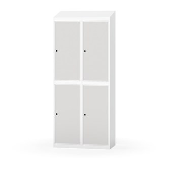 Garderobeskap Novis skrått tak 2:2 B80