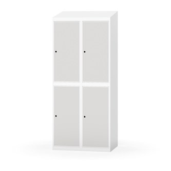 Garderobeskap Novis skrått tak 2:2 B80