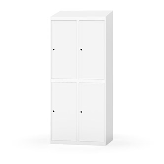 Garderobeskap Novis skrått tak 2:2 B80