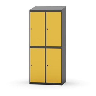 Garderobeskap Novis skrått tak 2:2 B80