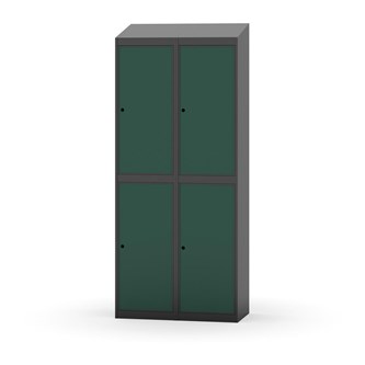 Garderobeskap Novis skrått tak 2:2 B80