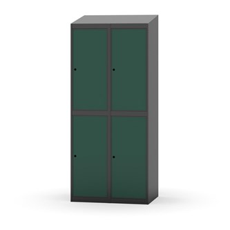 Garderobeskap Novis skrått tak 2:2 B80