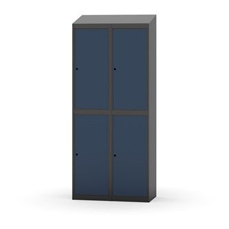 Garderobeskap Novis skrått tak 2:2 B80