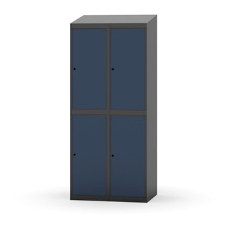 Garderobeskap Novis skrått tak 2:2 B80