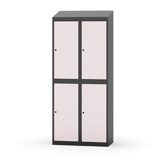 Garderobeskap Novis skrått tak 2:2 B80