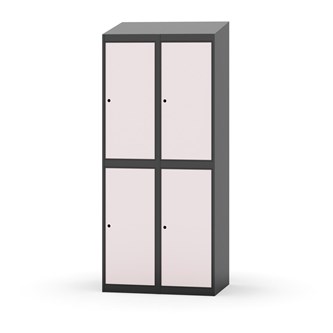 Garderobeskap Novis skrått tak 2:2 B80