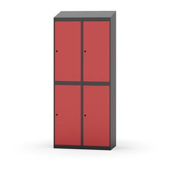 Garderobeskap Novis skrått tak 2:2 B80