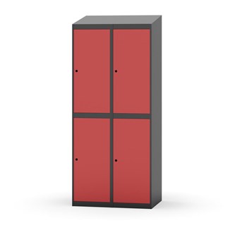 Garderobeskap Novis skrått tak 2:2 B80