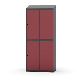 Garderobeskap Novis skrått tak 2:2 B80