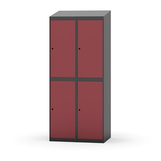 Garderobeskap Novis skrått tak 2:2 B80