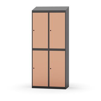 Garderobeskap Novis skrått tak 2:2 B80