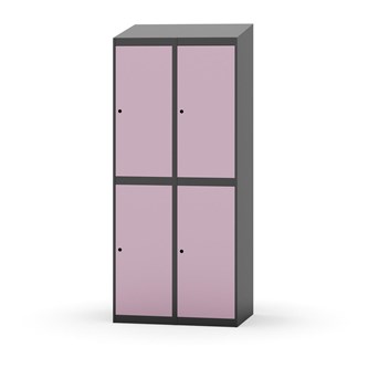 Garderobeskap Novis skrått tak 2:2 B80