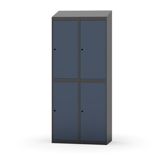 Garderobeskap Novis skrått tak 2:2 B80