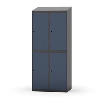 Garderobeskap Novis skrått tak 2:2 B80