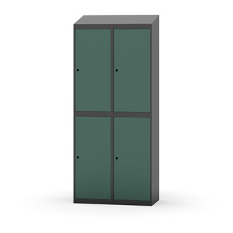 Garderobeskap Novis skrått tak 2:2 B80