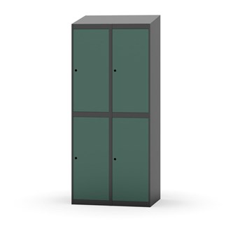 Garderobeskap Novis skrått tak 2:2 B80