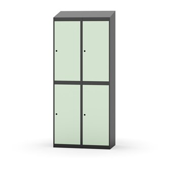 Garderobeskap Novis skrått tak 2:2 B80